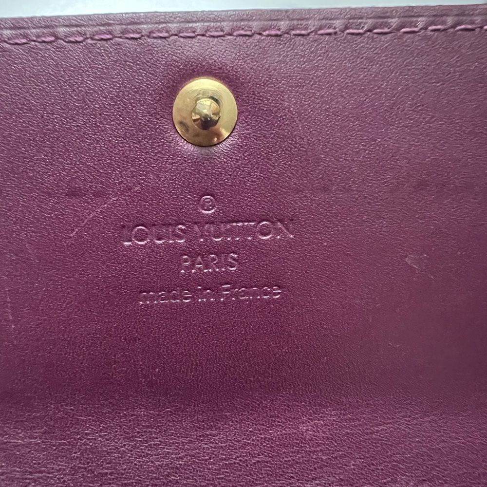 SOLD‼️LV Vernis Sarah Wallet in Amarante Burgundy (Full Set, Preloved) - Picture 11 of 15